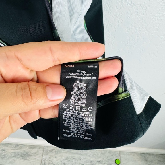 Ted Baker London Black Single Gold Button Blazer - Picture 6 of 7